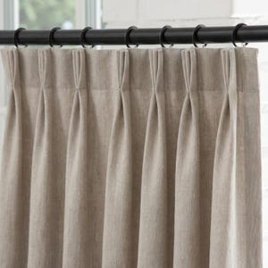 Custom Linen Curtains — Blackout, Room Darkening or Unlined | Any Size, 12 Colors, Any Heading
