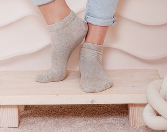 Calzini In Lino Biologico (set Da 2). Calzini Da Donna 2 Paia. Calzini Casual, Calzini Carini, Calzini Ecologici, Calzini Naturali, Calzini Yoga Unisex - Italia - Foto 10