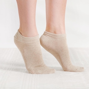 Organic Linen Socks, Nettle Blend, Soft Ankle Socks (2 Pairs)