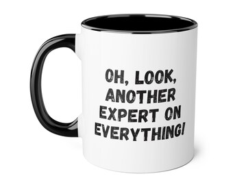 Sarcastic Expert On Everything Mug - Funny 11oz Ceramic Mug