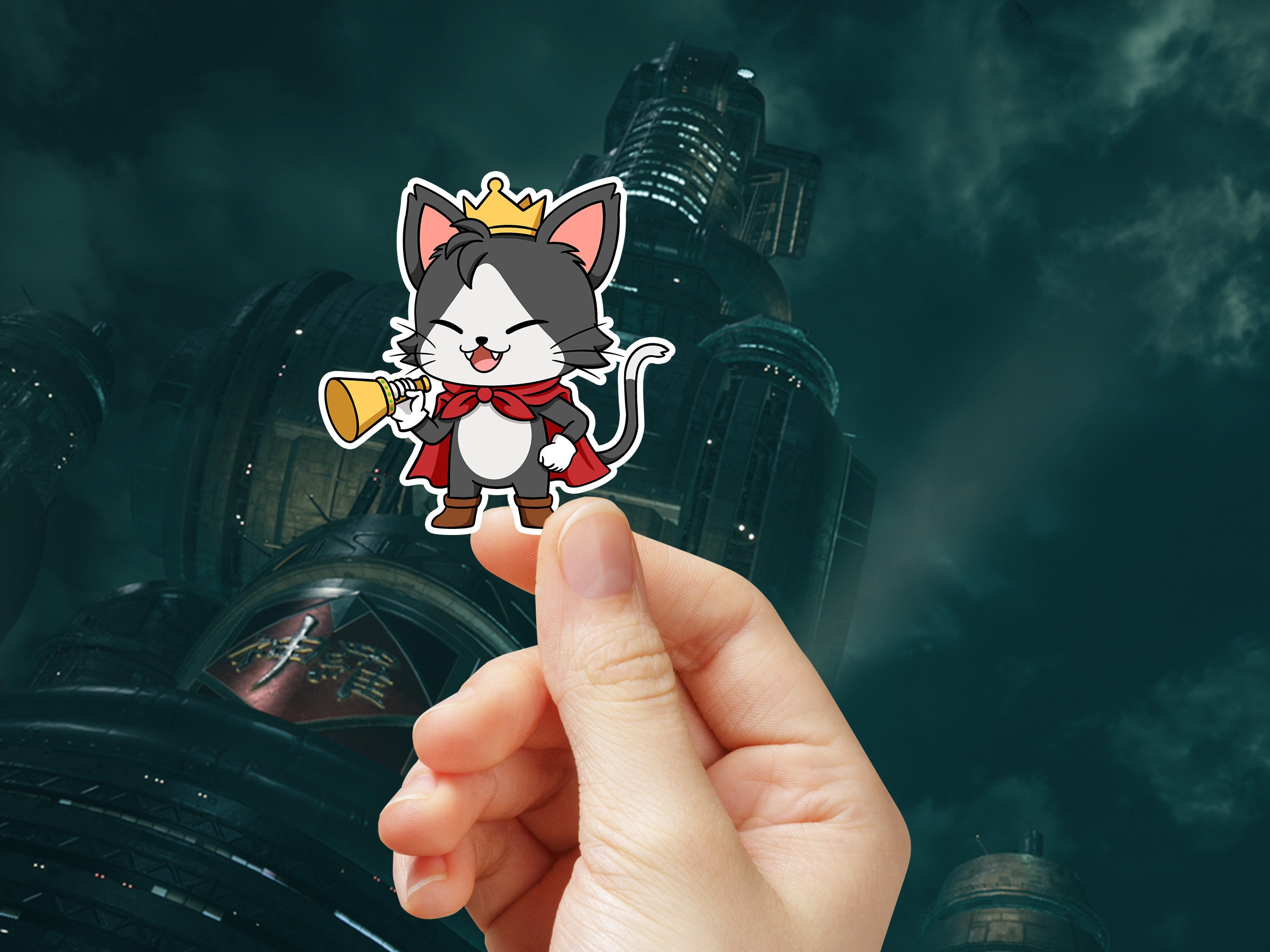 CAIT SITH アクリルキーホルダー Cait Sith Acrylic Charm - Etsy Canada