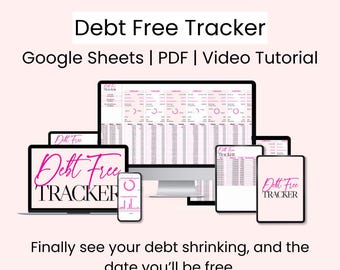 Debt-Free Tracker | Debt Snowball & Avalanche Spreadsheet | Debt Payoff Planner | Google Sheets + Video Guide