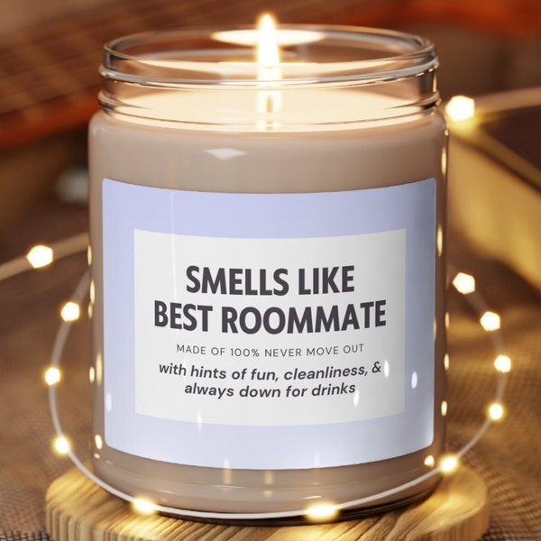 Roommate Gift, Smells Like Best Roommate Candle, Christmas Gifts for Roommates, Funny Gift for Roomies, Funny Smells Like Candles