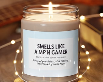 Gamer Gift, Funny Candle, Gamer Gift for Boyfriend, Gamer Girlfriend, Nerdy Husband Gift, Gaming Boyfriend Candles, PC Gamer, Gamer Girl