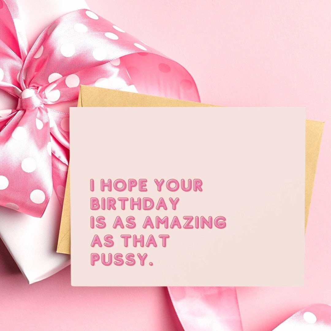 Birthday Card for Wife, Dirty Birthday Card, Birthday Card for ...