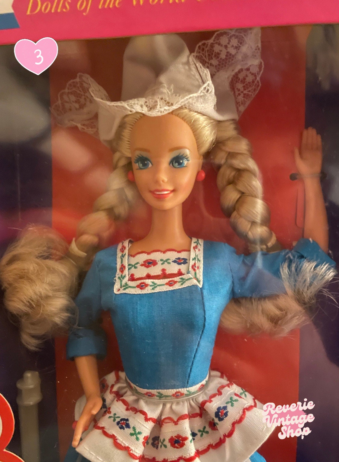 Vintage 1990s Dolls of the World Barbie: French / Eskimo / Dutch