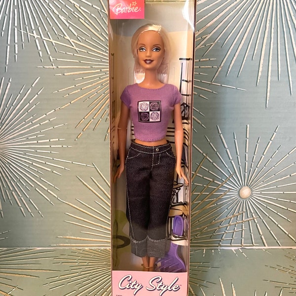 Vintage 2003 City Style Barbie Doll NIB NRFB Y2K Style