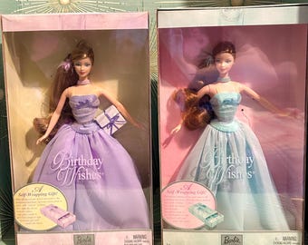 birthday wishes barbie blue dress Vintage 2003 Purple or Gown Mattel Collector Edition NRFB Cat Eye ASTR the Label | Size:XXL
