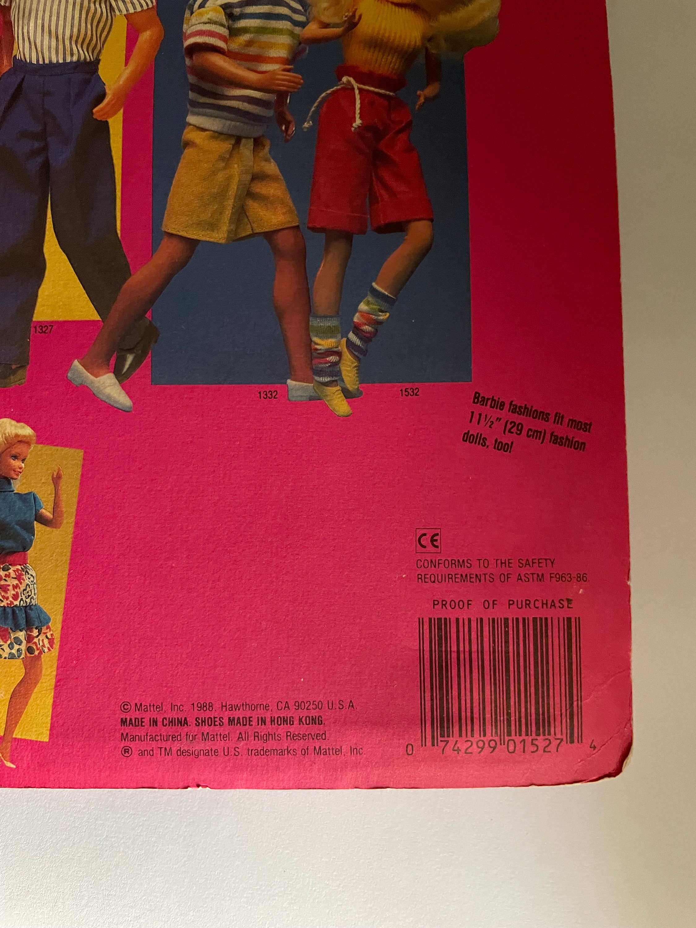 Vintage 1988 Barbie Weekend Collection #1527 Outfit Genuine Barbie