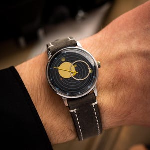 Orologio vintage RAKETA Kopernik. Lancette sole-luna 2609 HA. Copernico. Retro. Ottimo regalo. Antico