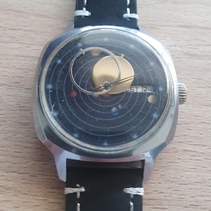 Vintage Raketa Kopernik Uhr, UdSSR Sonne-Mond Automatik Uhr