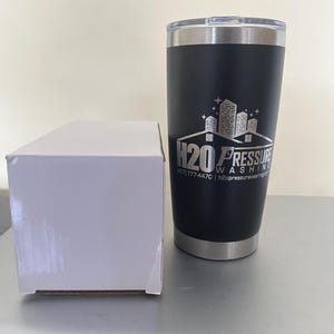 Personalized Engraved 20oz Tumbler, ADD YOUR LOGO, Wholesale Tumblers, Laser Engraved Cup, Gifts For Him, Powder Coated, Bulk Tumblers