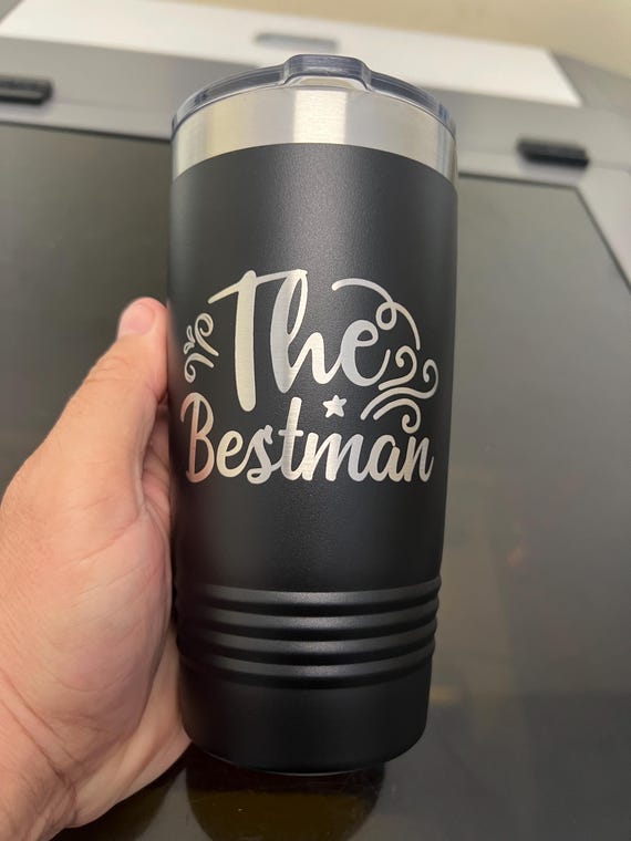 Personalized Laser Engraved 20oz Tumbler: Corporate Gift, Wedding Favor