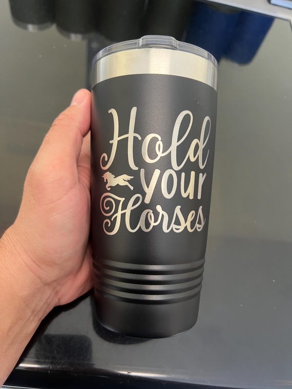 Personalized Laser Engraved 20oz Tumbler: Powder Coated Corporate Gift