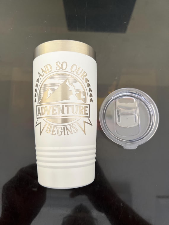 Personalized 20oz Tumbler: Laser Engraved Powder Coated Cup