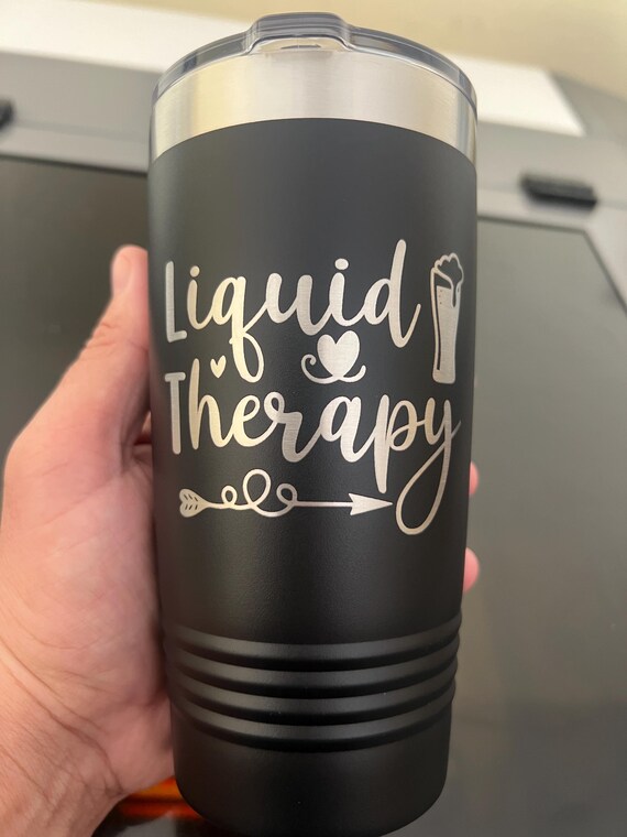 Personalized 20oz Tumbler: Laser Engraved, Powder Coated Stainless Steel