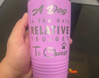 Personalized Laser Engraved 20oz Tumbler: Powder Coated Corporate Gift