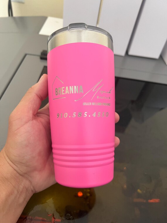 Personalized Laser Engraved 20oz Tumbler: Corporate Logo Gift