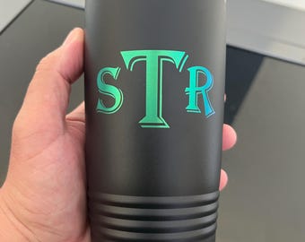 Personalized 20oz Tumbler, Ion-Plated, ADD YOUR LOGO, Wholesale Tumblers, Laser Engraved Cup, Corperate Gift,