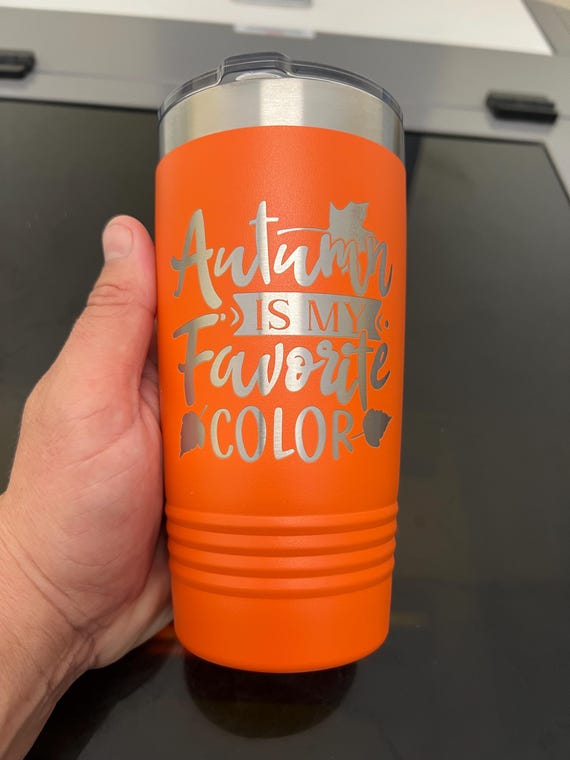 Personalized 20oz Tumbler, ADD YOUR LOGO, Wholesale Tumblers, Laser Engraved Cup, Autumn