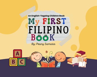 My First Filipino Book English Tagalog Children Book Words Learning Tagalog Pinoy Philippines Pinoy Books for Children Tagalog Book
