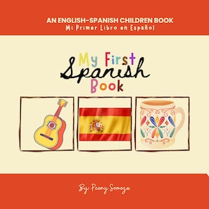 Livre pour enfants espagnol anglais Apprendre l'espagnol Mon premier livre Idées cadeaux Mi abécédaire Libro en Español Libro de Niños Inglés-Español Espanyol