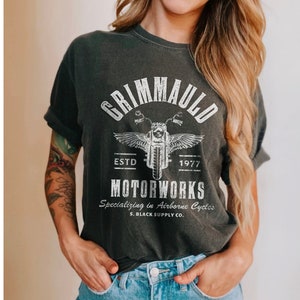 Comfort Colors Grimmauld Motor Works Vintage Shirt Sirius Black Shirt Marauders Shirt Pottery Potter Shirt Subtle HP Shirts Universal Shirt