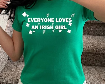 Everyone Loves an Irish Girl Baby Tee, Gilmore Girls St. Patrick's Day Women's T-Shirt