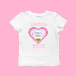 Custom ..'S Girl Baby Tee, Custom Photo Crop, Add Personalized Text and Image T-shirt, Gift for Girlfriend, His Girl Baby Tee, Y2K Top