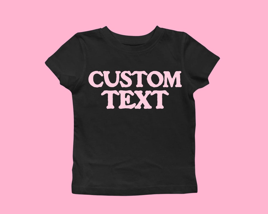 Custom Iconic Crop Top Retro Y2K Baby Tee Women's Etsy