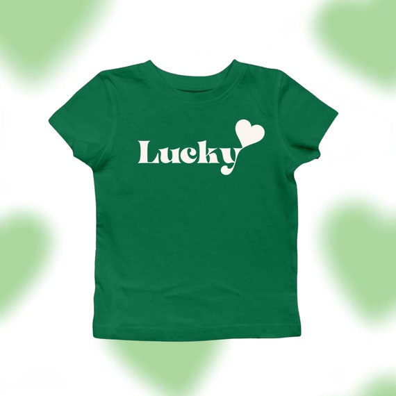 Retro St Patrick's Day Baby Tee: Lucky Irish Girl Y2K Shirt - Etsy
