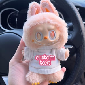 Custom Labubu Doll Shirt: Personalized Name/Logo, Fits V1/V2/V3