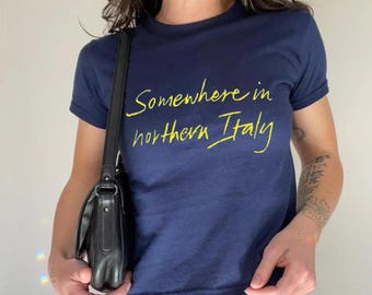 Camiseta de bebé "Llámame por tu nombre": Camiseta gráfica del norte de Italia