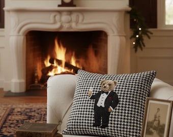 ラルフローレン ヴィンテージ ポロベア ファブリック クッションカバー