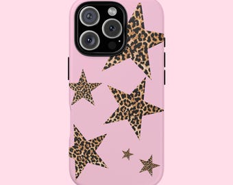 Leopard Star iPhone Case: Trendy Protective Phone Cover