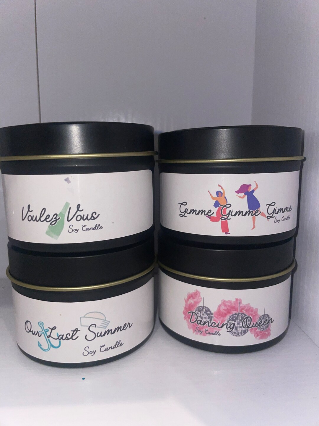 Mamma Mia Inspired Candles Full Set Etsy UK