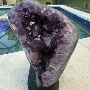 Amethyst Crystal Cluster with Dark Rich High Quality Crystals with inclusions 9lb 5oz