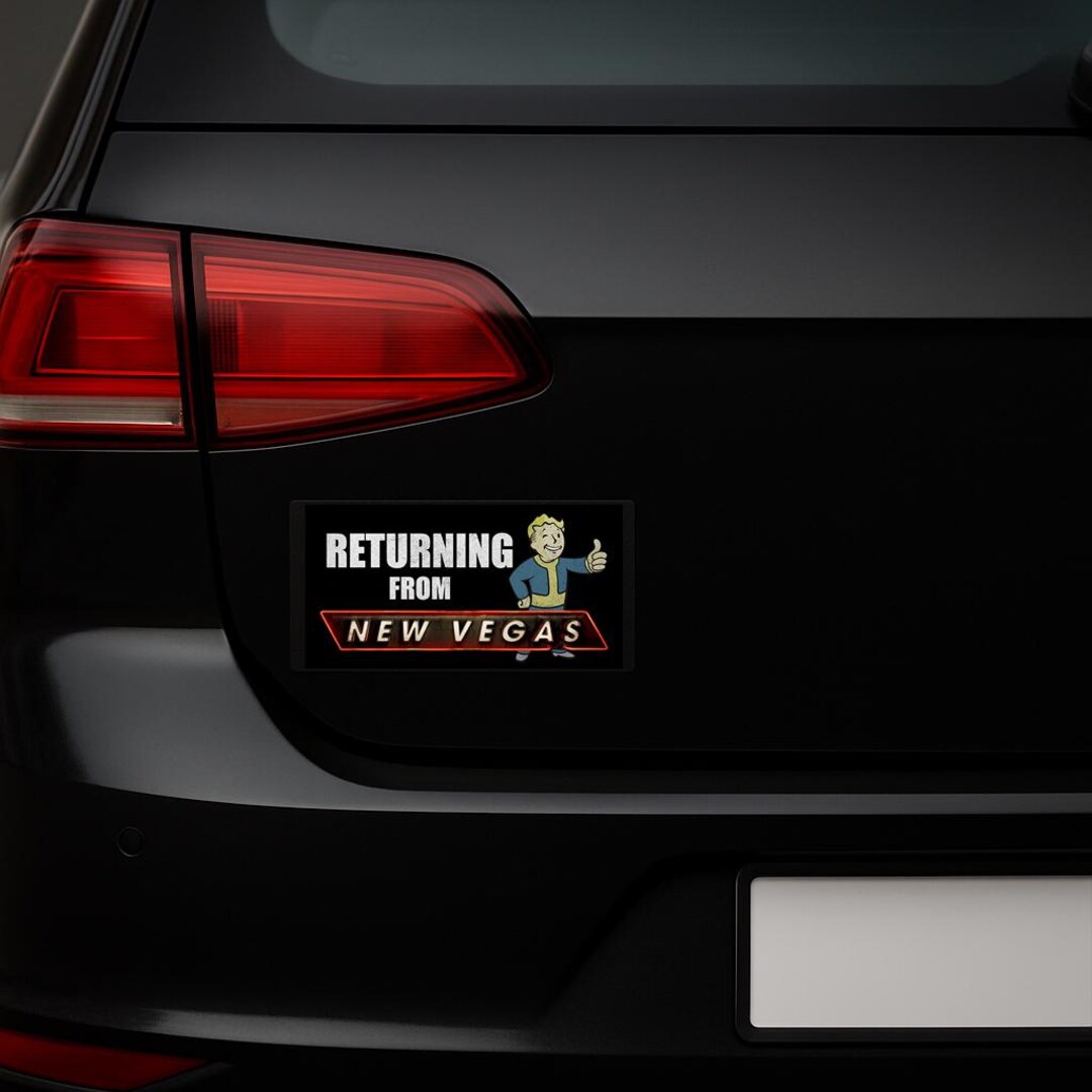 Returning From NEW VEGAS Bumper Sticker | Fallout Fans - Etsy