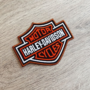 Patch HARLEY DAVIDSON écusson 10,5cm x 8.5cm thermocollant - motorcycles - patch sur vêtements - Iron on Patches - biker