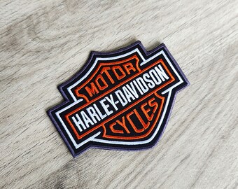 Patch HARLEY DAVIDSON écusson 10,5cm x 8.5cm thermocollant - motorcycles - patch sur vêtements - Iron on Patches - biker