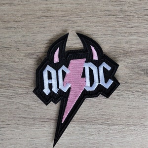 Patch ACDC Iron on path Ecusson thermocollant rock métal musique image 9