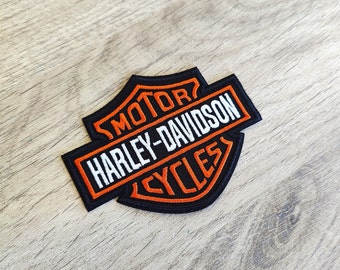 Toppa termoadesiva HARLEY DAVIDSON 9,5 cm x 7,3 cm - motociclette - toppa su abbigliamento - Toppe termoadesive - motociclista