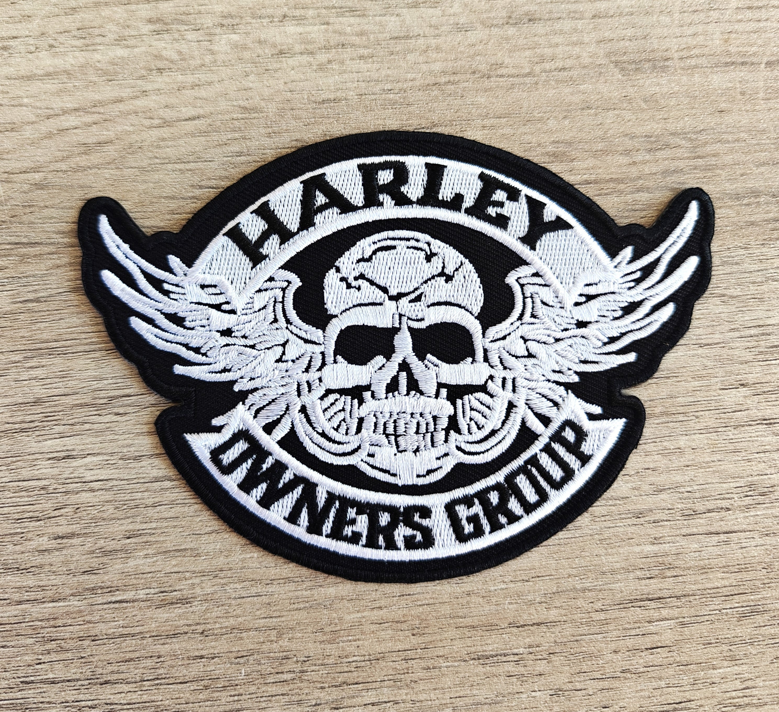 Patch HARLEY DAVIDSON HOG Owners Group Crest 13cm X 9cm / 5.1 Inch