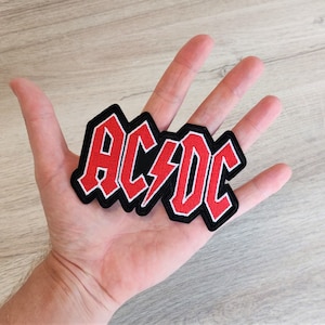 Patch ACDC Iron on path Ecusson thermocollant rock métal musique image 5