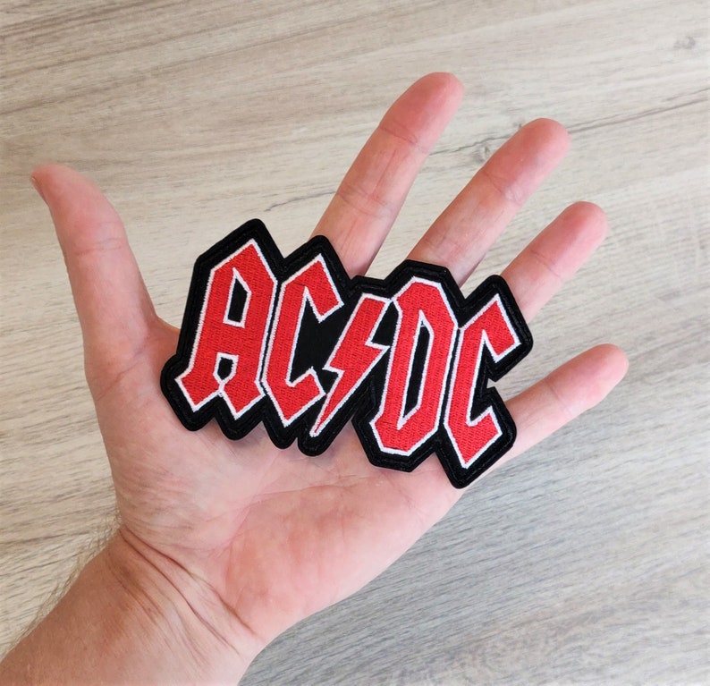 Patch ACDC Iron on path Ecusson thermocollant rock métal musique image 5