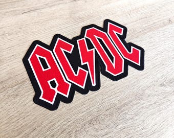 ACDC Back Patch Band Badge 22cm x 13cm - Rock Metal - Music - Clothing - Iron on Patches - Emblem