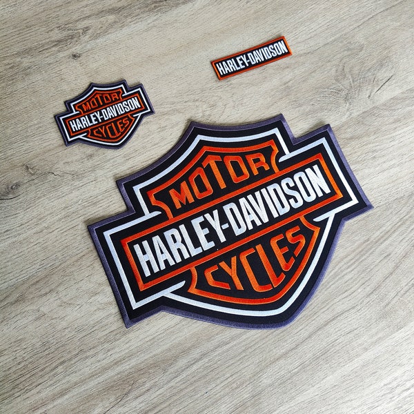 PACK Patch HARLEY Davidson motorcycles XXL  B and S écusson thermocollant - biker - moto - Iron on Patches