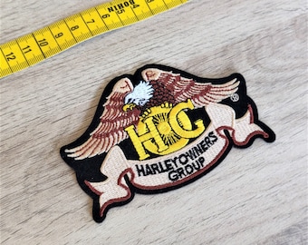 Harley Davidson HOG Owners Group Aufnäher, 11,5 cm x 7,2 cm, Aufnäher zum Aufbügeln – Motorrad-Motorräder – Aufnäher auf Kleidung – Aufnäher zum Aufbügeln