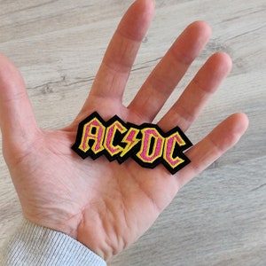 Patch ACDC Iron on path Ecusson thermocollant rock métal musique image 7