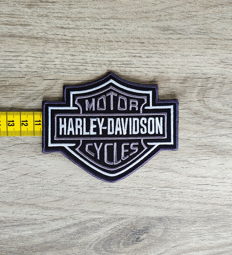 Patch HARLEY DAVIDSON écusson 10.5cm x 8.5cm thermocollant motorcycles patch sur vêtements Iron on Patches biker image 2